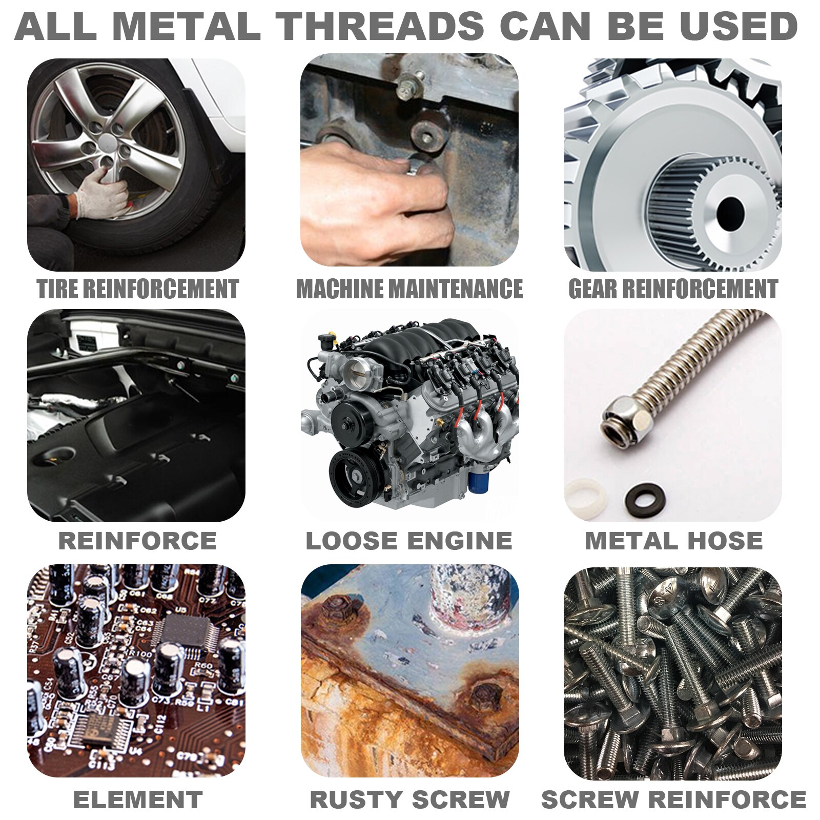 Thread Sealant Metal Pipe Thread-locking Solid Seal Glue Resistance Anti-loosening Thread Locking Agent Metal Anaerobic Sealant