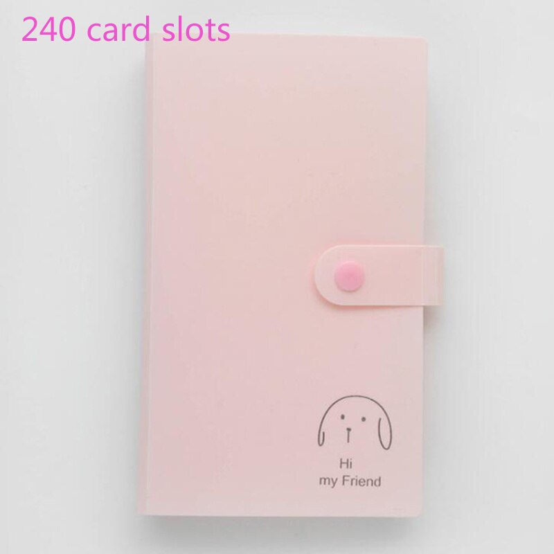 Étui de rangement pour Album Photo, 240 pochettes, carte de nom et d'identité, Protection pour Album Photo, accessoires pour la maison: Pink