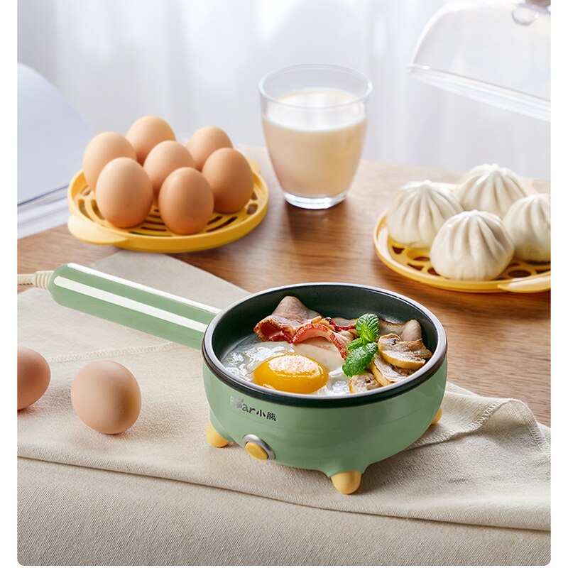 220V 350W Electric Frying Pan Non-stick Household Mini Portable Electric Breakfast Making Machine Multi Cooker