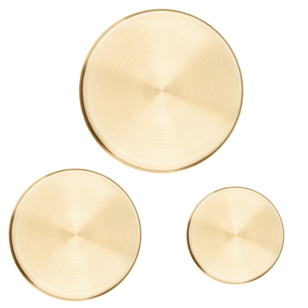 Golden Lade Luxe Metalen Ronde Opbergvak Smiple Snack Cake Display Rvs Metalen Plaat Fotografie Props Home Decor