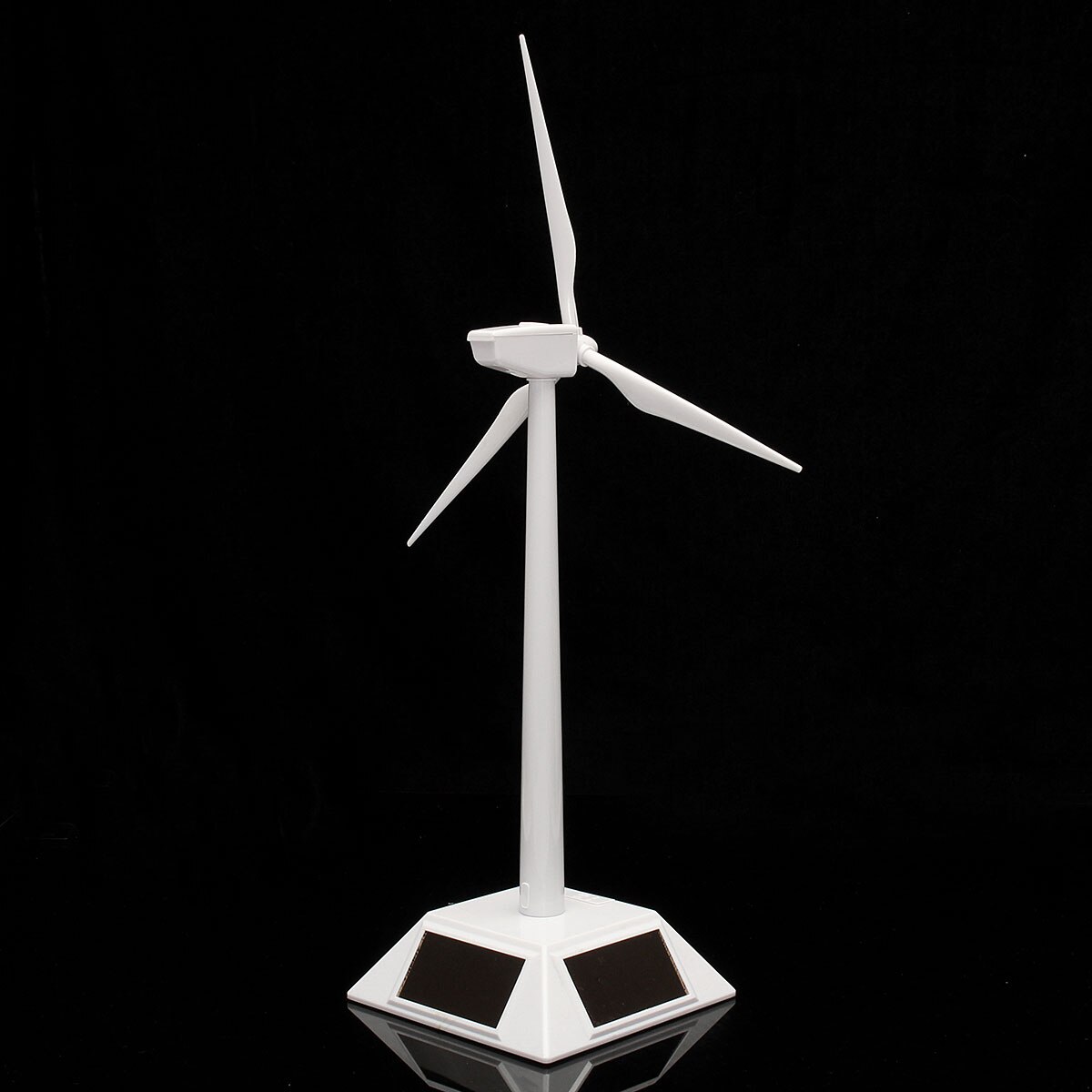 2 in 1 hvid solvind generator model og udstillingsstand vindmølle pædagogisk montagesæt desktop dekoration plast