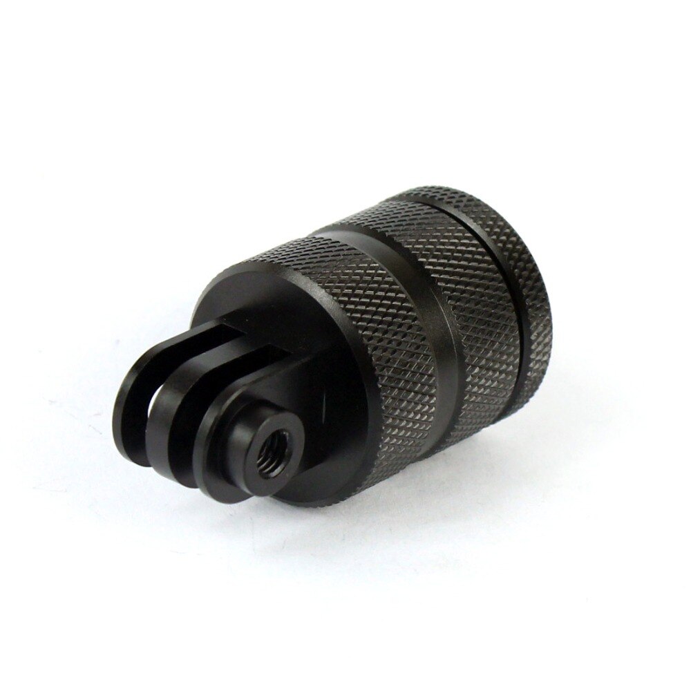 Adaptador de Metal para Gopro, trípode de aluminio de 1/4 pulgadas, montaje de aleación cnc, rotación de 360 grados, para Go Pro Hero 10, 9, 8, SJCAM Xiaomi Yi 4k