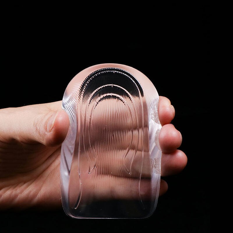 Silicone Gel Height Increase Insole Heel Lifting Inserts Shoe Foot Care Protector Elastic Cushion Arch Support Insert for Unisex