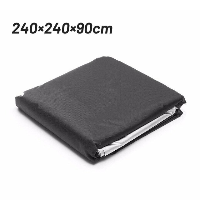 Square Waterproof Tub Dust Spa Cover Cap Square Anti-UV Durable Protective Coverlets 1 X Tub Cover: 240X240X90cm