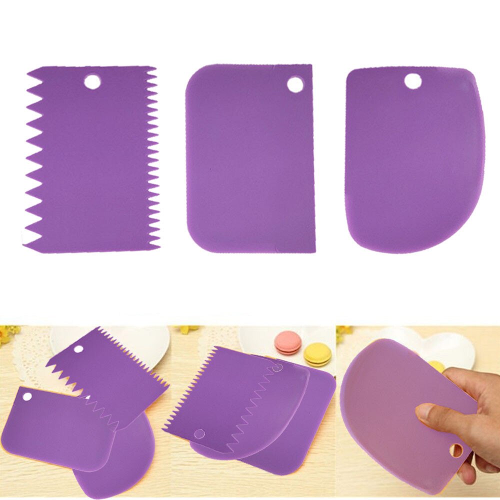 Taart Schraper Plastic Deeg Icing Fondant Schraper Bakken Tools Cake Decorating Keuken Молды Силиконовые