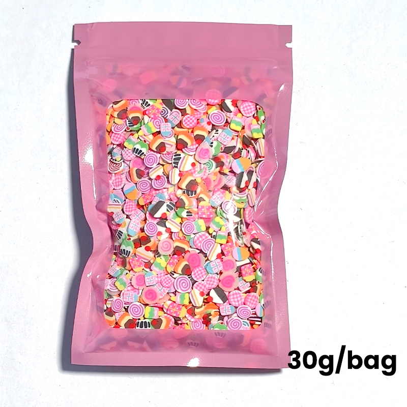 10 g/zak Fruit Plakjes Nail Art Decoraties Kerst Kerstman Bloemen 3D Polymeer Pailletten Klei Stickers DIY Nagels Accessoires