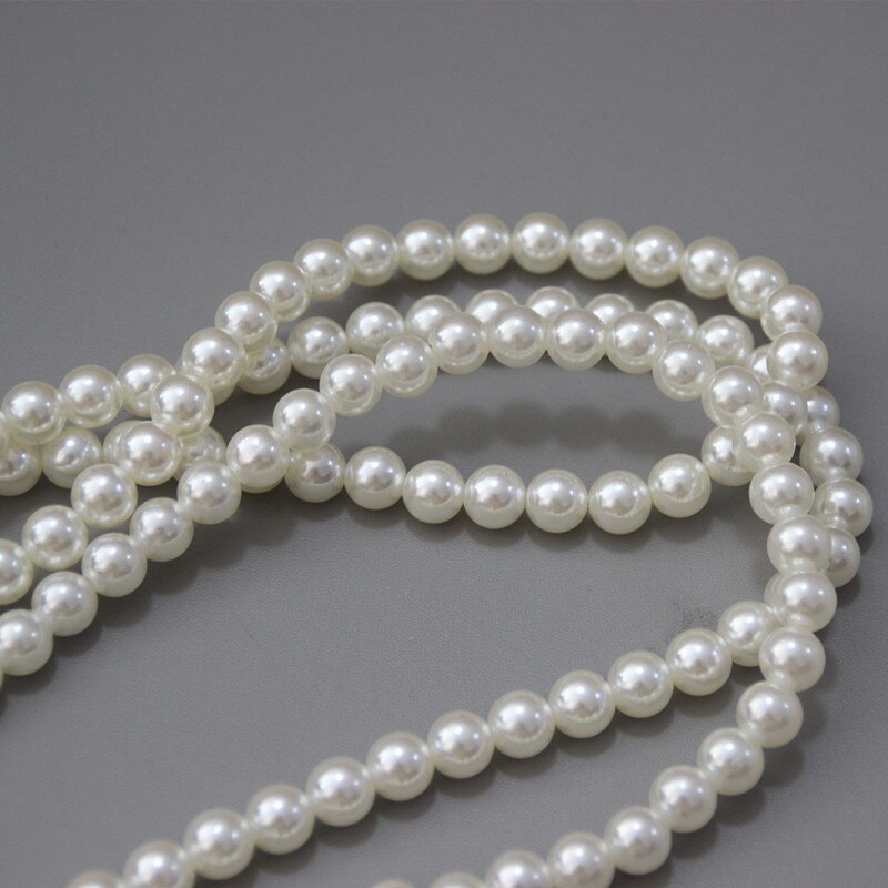 Woman Handbag Accessory White Pearl Chain Replacement Cute Strap Women Shoulder Lovely Round Beads Handle Chain