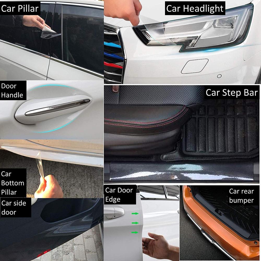 Bil kofanger beskytter maling overflade ridseforebyggelse krop gennemsigtig bil maling beskyttende film csv