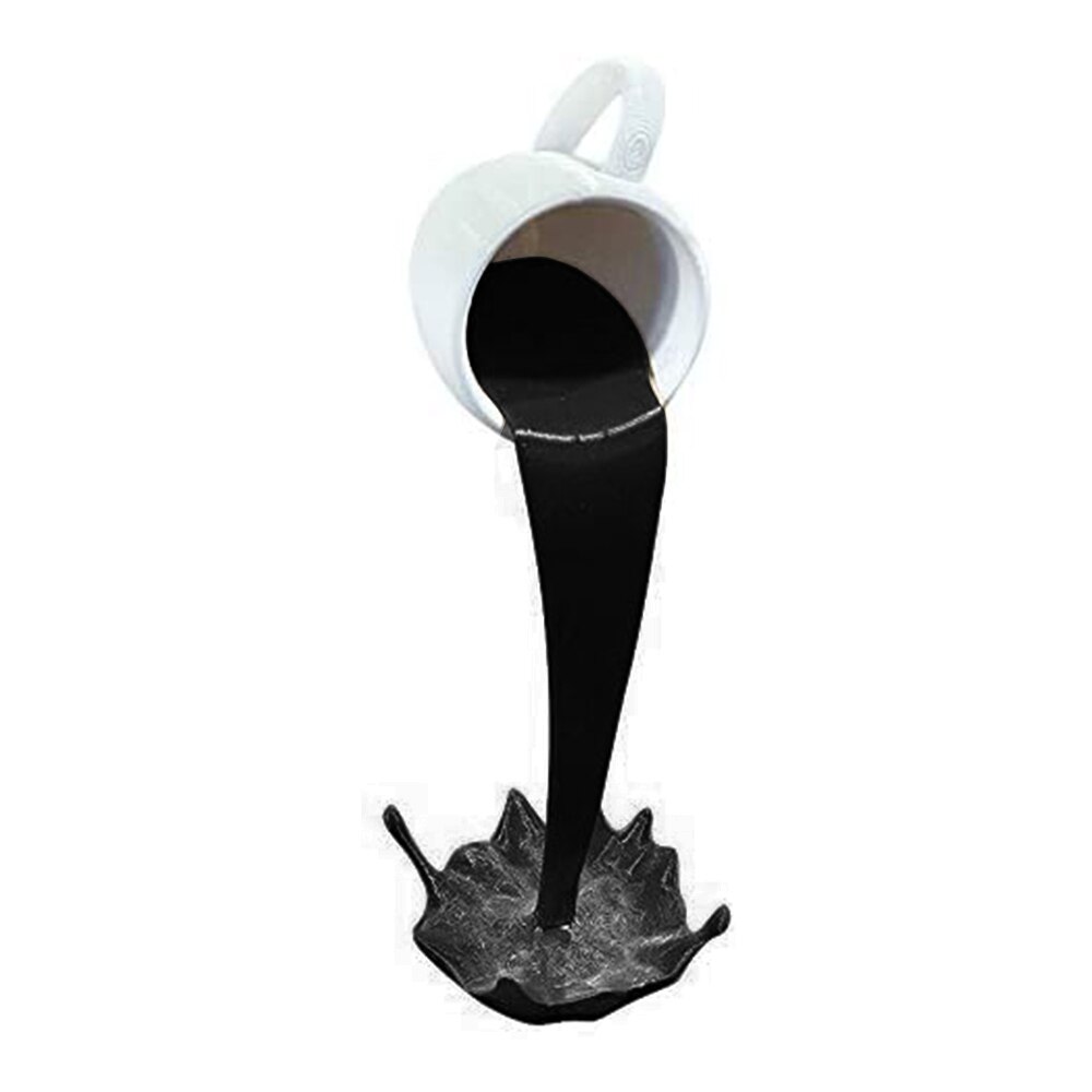 Floating Spilling Coffee Cup Sculpture Spilling Magic Pouring Splash Coffee Mug Home Decoration Kitchen Decoration: D
