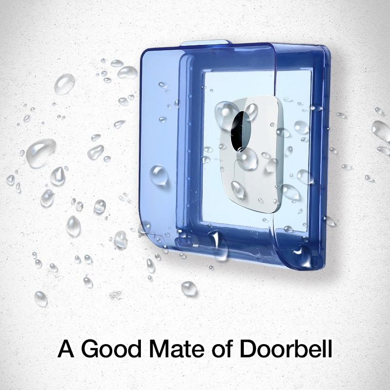 Wasserdichte Abdeckung Für Drahtlose Türklingel Clever Tür Glocke Ring Glockenspiel Geschmack Absender Werfer doppelseitigem Klebeband