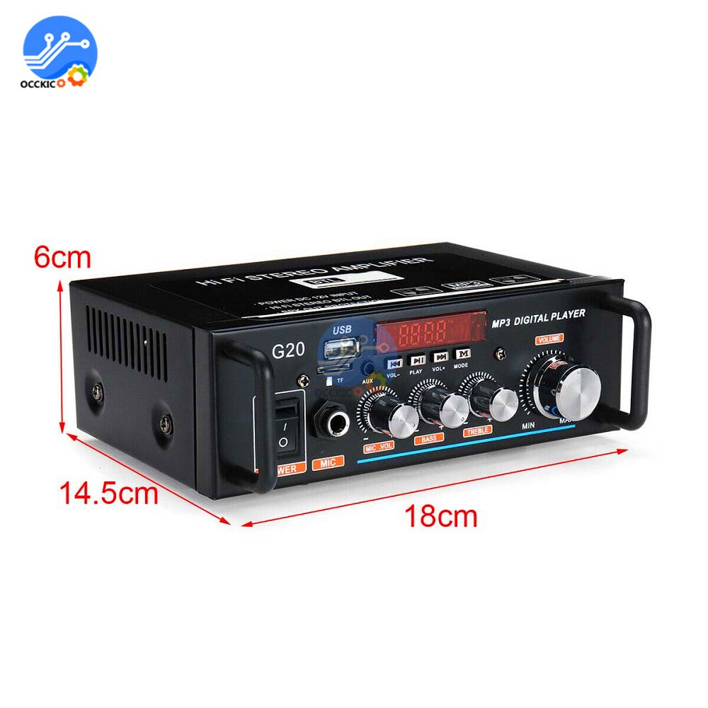 220V 600W amplifier for speakers Home Theater Sound System sound equipment home music stereo HiFi subwoofer amplifier for car