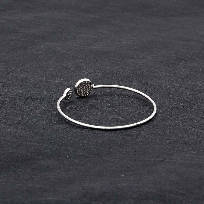 Presente de aço inoxidável do acessório do bracelete do punho da zircônia cúbica incrustada do zircônia da menina