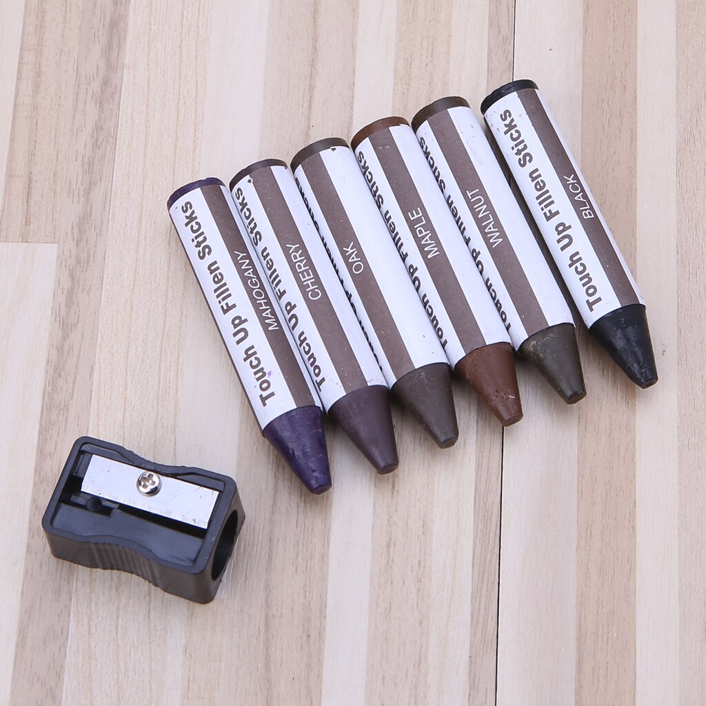 Wood Repair System Kit Filler Sticks Touch Up Marker Floor Furniture Scratch Fix Hides Scratches, Gouges and Worn Edges