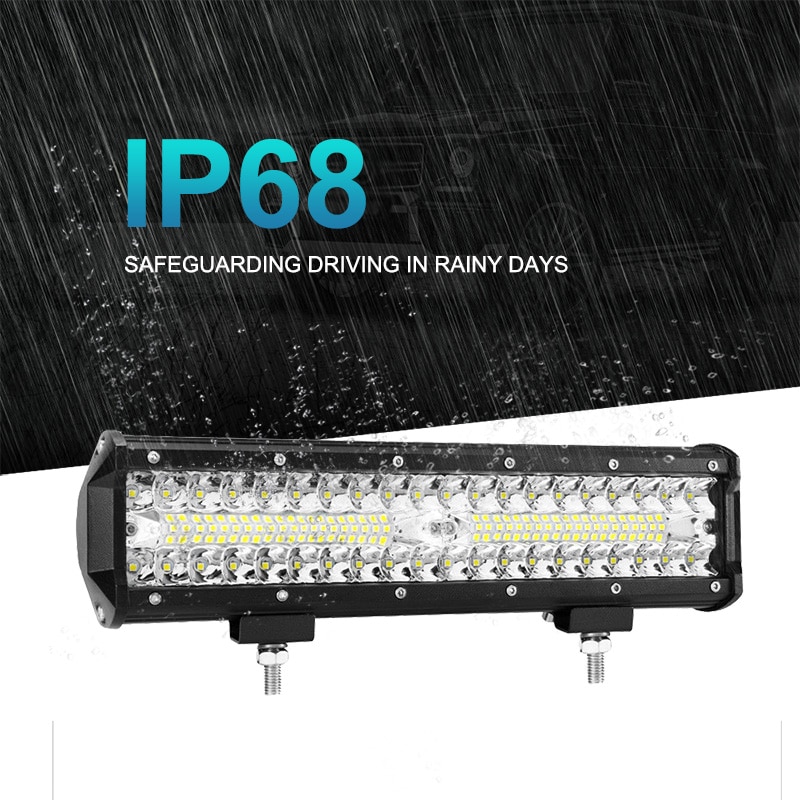 Nlpearl 2x7 "12" 120W 240W LED Bar Licht Bar voor Rijden Offroad Boot Auto tractor Truck ATV Spot Flood Combo LED Verlichting Bar