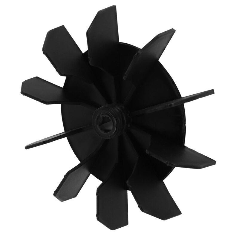 Vervanging 0.5 "Inner Boring 10 Waaier Luchtcompressor Motor Fan Blade Zwart