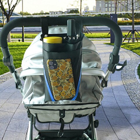 Waterdichte Voorzijde Opbergtas Kids Kinderwagen Mand Mobiele Telefoon Water Cup Opbergzakken Voor Kinderwagen Tassen