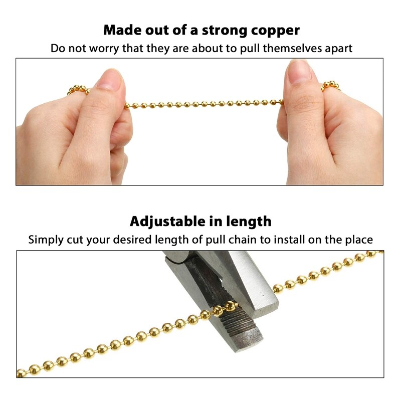 4 Pieces Ceiling Fan Chain Pulls Wooden Pull Chain Extension Pull Chain for Ceiling Light Lamp Fan Chain