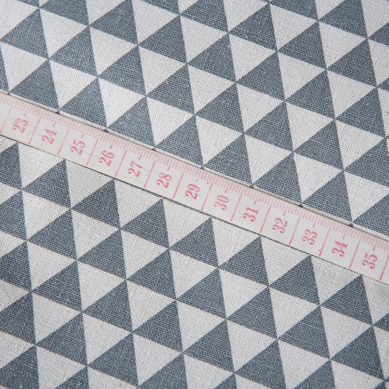 Lantlig stil linne bomullstyg duk textil handgjord diy sy bordsduk kudde gardin soffa tyg material en halv meter