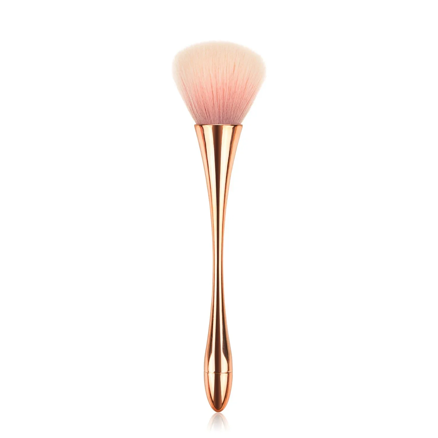 Brocha para colorete en polvo de oro rosa, brocha de maquillaje , cosmética grande para cara, brocha colorete, herramienta de maquillaje: Gris oscuro