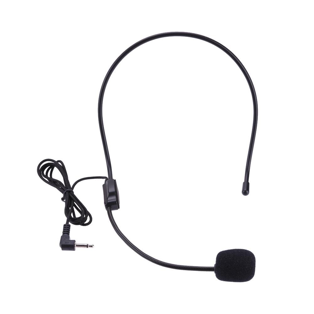 Head-mounted headset microphone Portable Lightweight Wired 3.5mm Plug Guide Lecture Speech Headset mic for teaching meeting