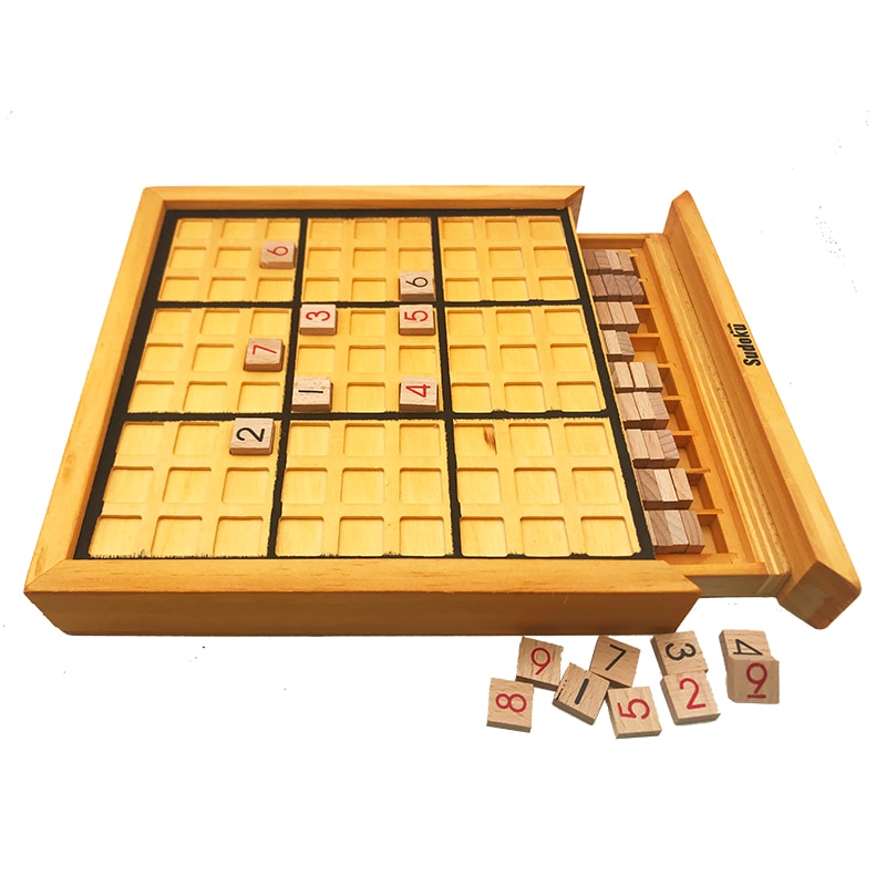 Jiugongge spil sudoku skak iq træ spil underholdning sudoku puslespil dekompression trælegetøj drenge  dd6sd: Default Title