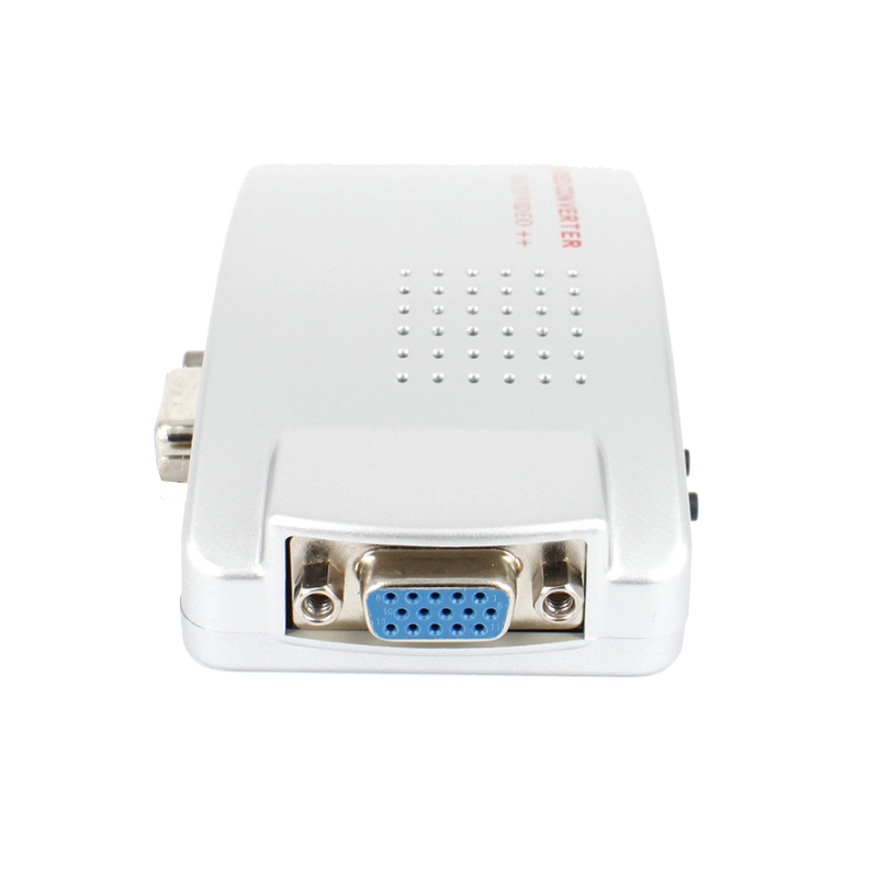 PC Converter Box VGA to TV AV RCA Signal Adapter Converter Video Switch Box with cable