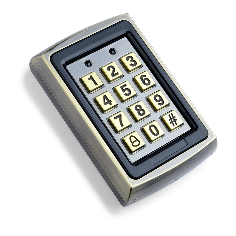 Waterproof RFID access control keyboard outdoor rain cover 125KHz EM card reader for access control system