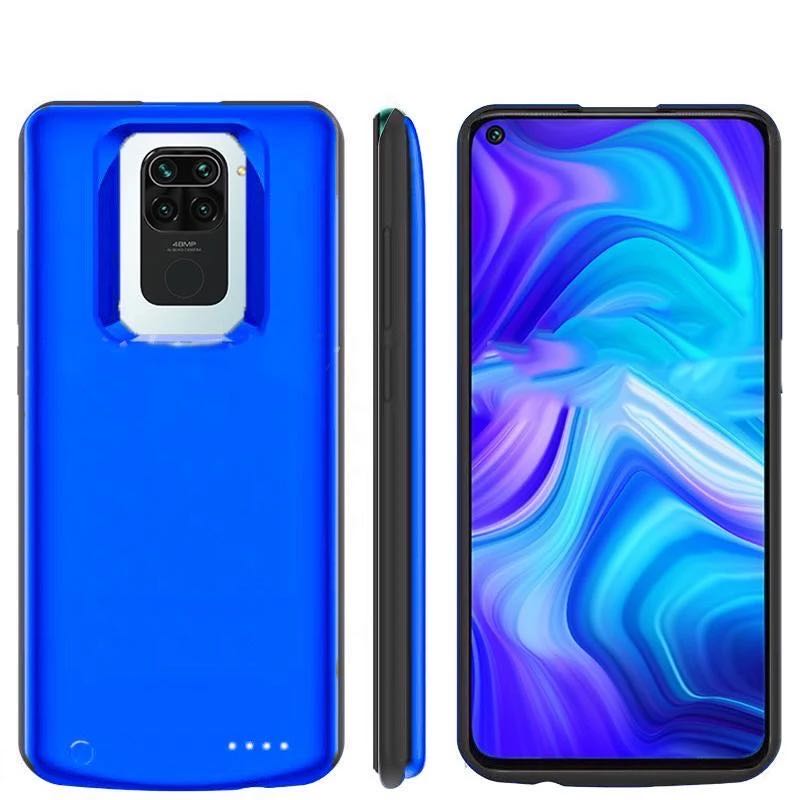 Redmi nota 9 fino à prova de choque 6800mah caso carregador de bateria para xiaomi redmi nota 9 backup power pack carregador capa caso