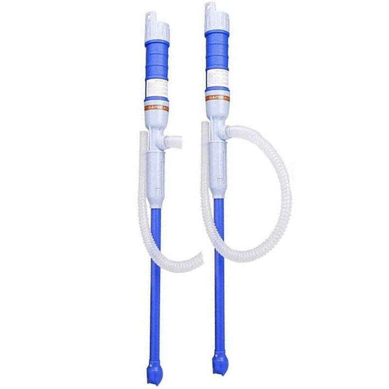 2 Pcs Liquid Transfer Pomp Draagbare Brandstof Sifon Pomp Met Buigbare Zuigbuis, Elektrische Liquid Transfer Pomp: Default Title