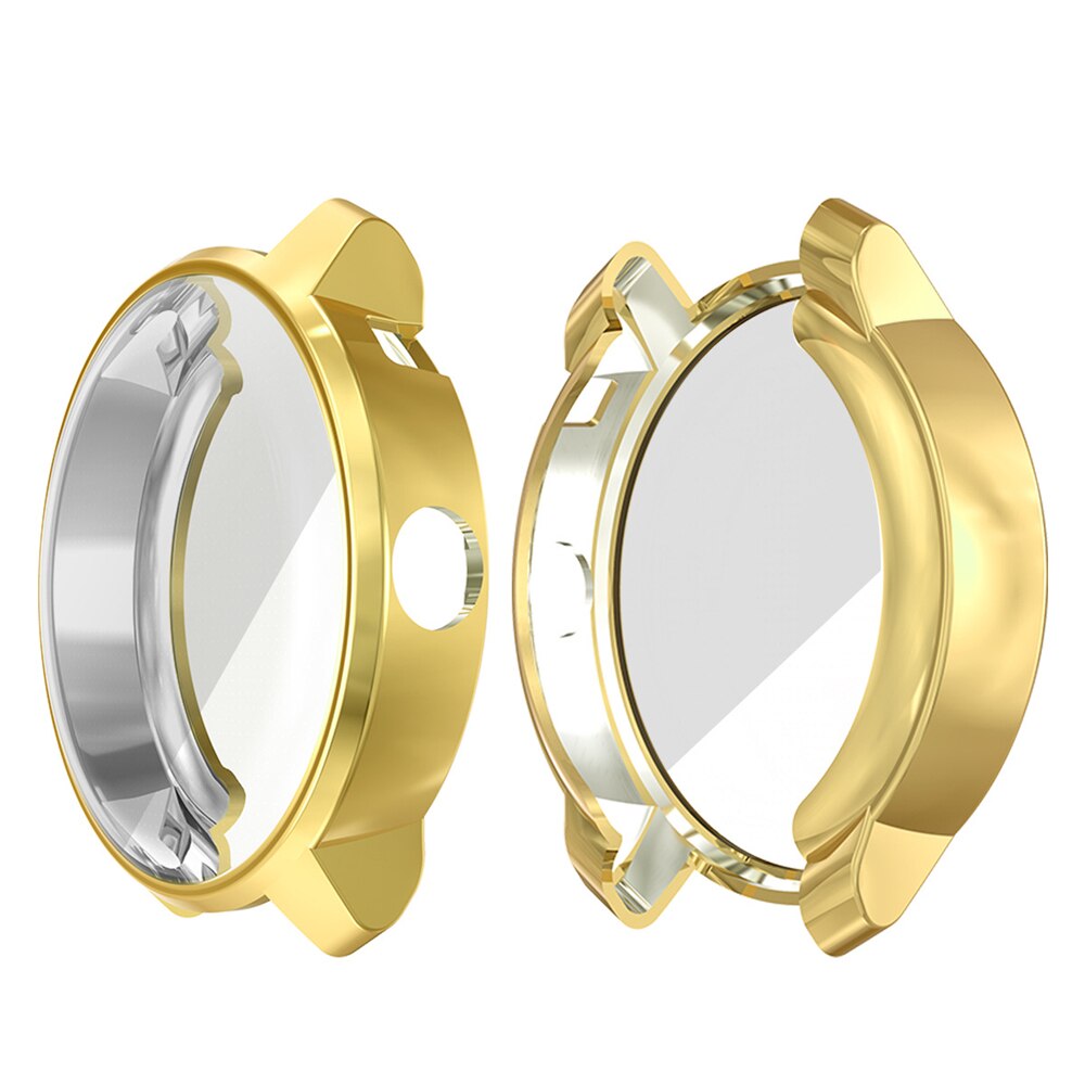 TPU Watch Protective Case for Garmin Vivoactive 3 3 Music Watch Case Ultra-Thin Watch Cover Frame Shell For Vivoactive3/3 Music: Gold / Vivoactive 3 Music
