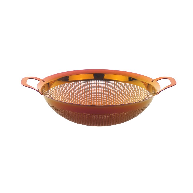 Rvs Fruitschaal Groente Wasmand Drain Zeef Vergiet Goud Lade Opslag Houder Voor Keuken Thuis Decoratie: Rainbow No.3