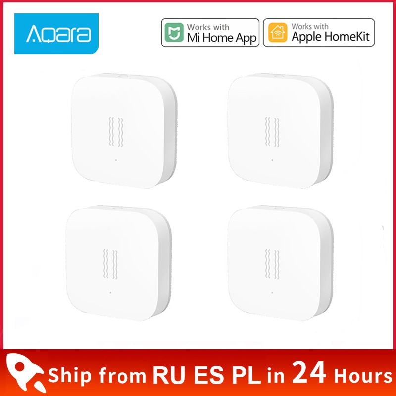 Aqara Smart Motion Sensor Vibration Detection Zigbee Shock Sensor Alarm Monitor Built In Gyro for MiHome Gateway 3 Aqara Hub