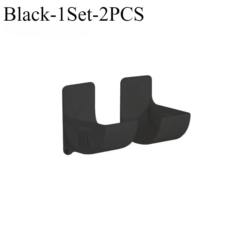 16PCSWall Mounted Non-Punch Storage Tray Kitchen Shelf Plastic Wrap Garbage Bag Refrigerator Side Bathroom Bedroom Storage Shelf: DARK GRAY