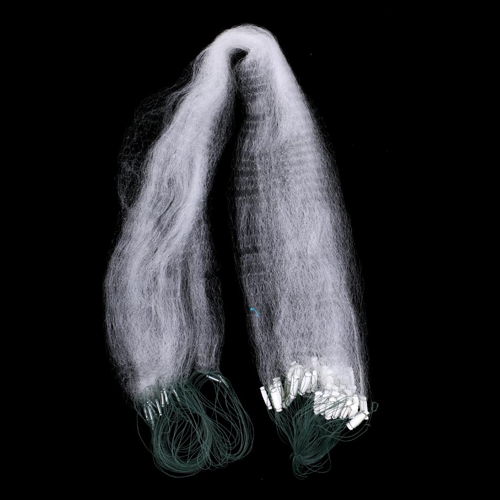 3 Layers Fishing Fish Mesh Trap Nylon Fishing Gill Net Casting Sinking Net Gillnet, 20m 25m 26m