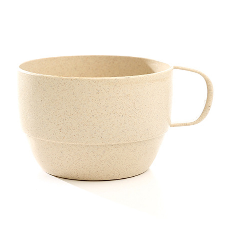 Terveys vehnä olki pari kuppi kahvi tee persoonallisuus pieni pyöreä maitokuppi ystävänpäivä kotitoimisto koriste kupit: Beige