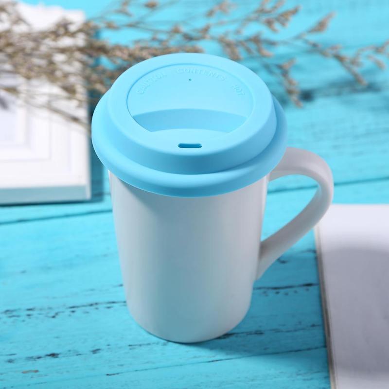 Tapa de taza de silicona gruesa reutilizable Anti-polvo aislante cubierta de taza de té de café resistente al calor seguro saludable tapa de silicona