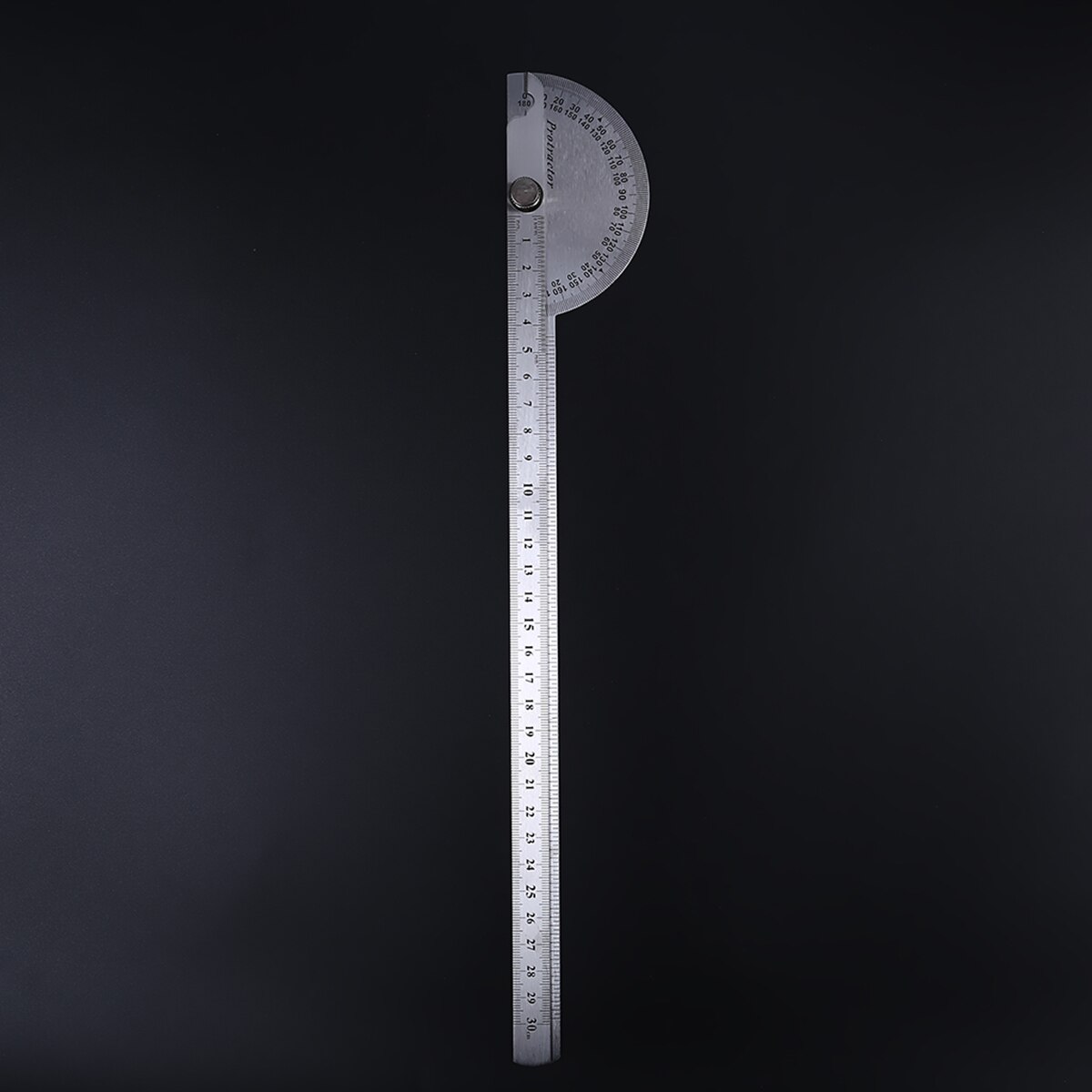Angle Protractor 0-180 Degree Protractor Stainless Steel Ruler with Swing Arm Angle Tool for Carpenter Woodworking Office