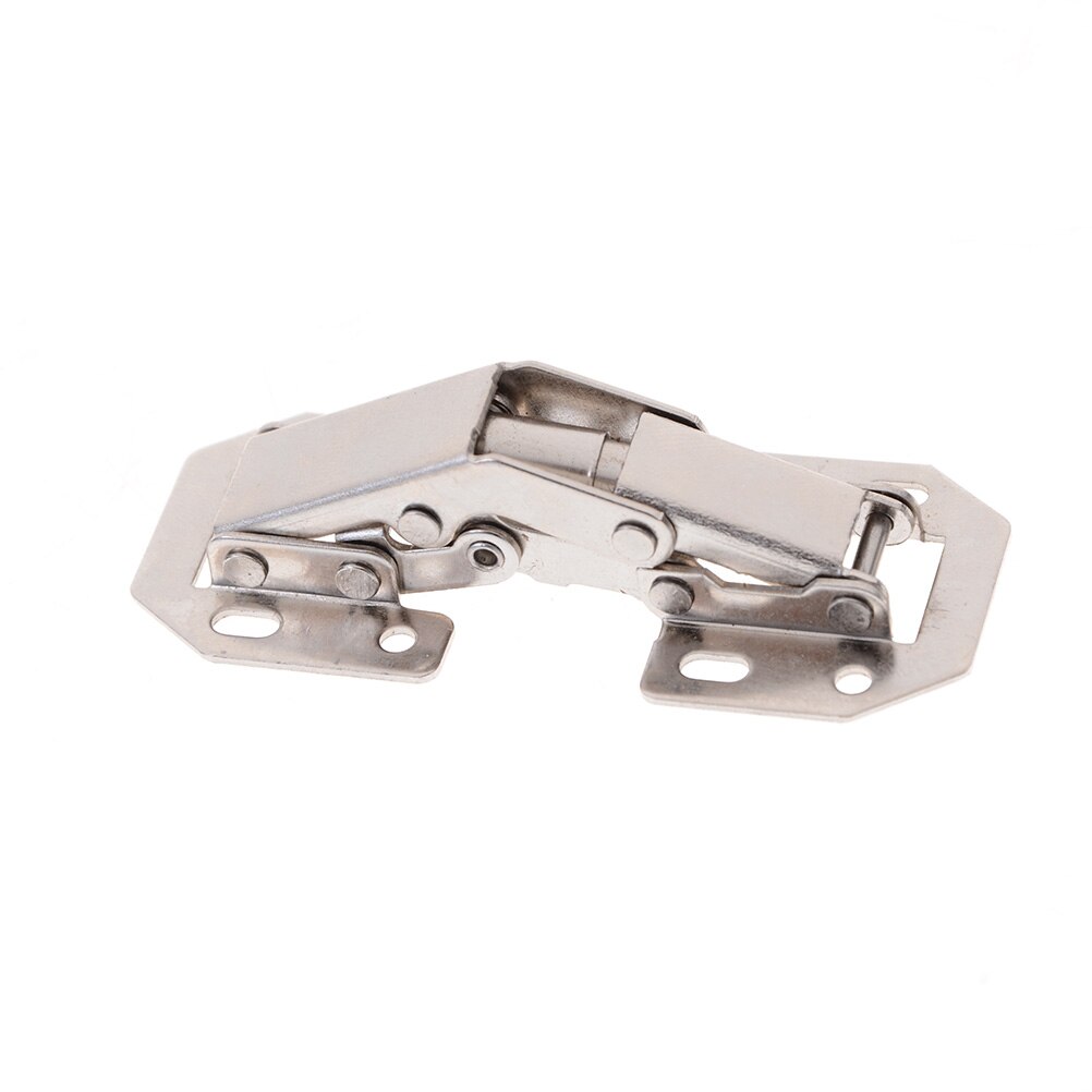 1PCS 3 Inch No-Drilling Hole Cabinet Hinge Bridge Shaped Spring Frog Hinge Full Overlay Cupboard Door Hinges