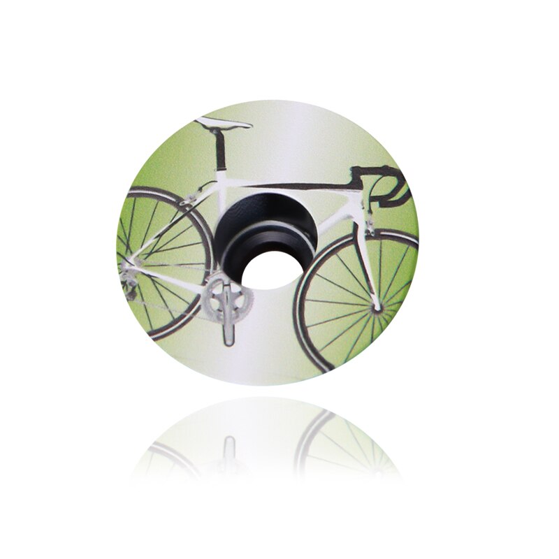 1 1/8 aluminiumslegering cykel headset topdæksel trådløs stamme dækning road mtb cykel stamme tilbehør headset top cap dæksel: B
