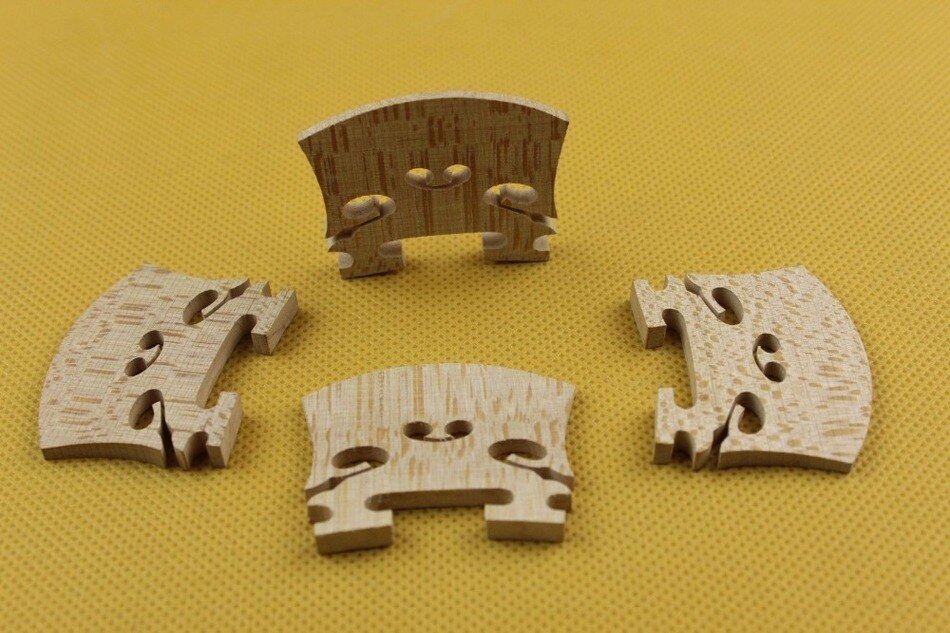 5 pcs baroque style Violin Bridges 4/4 maple wood