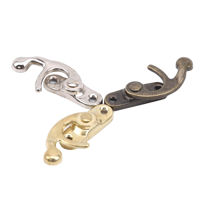 Small Metal Lock Decorative Hasps Hook Wooden Jewelry Box Padlock For Furniture Hardware