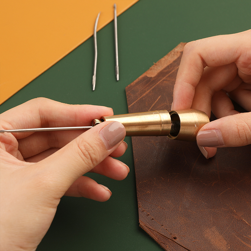 LMDZ Leather Sewing Awl Thread Kit Sewing Tool Stitcher Leather Tool Punch Hole Tools Stitcher Leather Hand Stitching Tool Sets