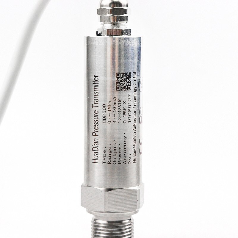 OEM 4-20mA Waterproof connector pressure sensor PLC Oil Fuel Air Water Stainless Steel pressure transmitter