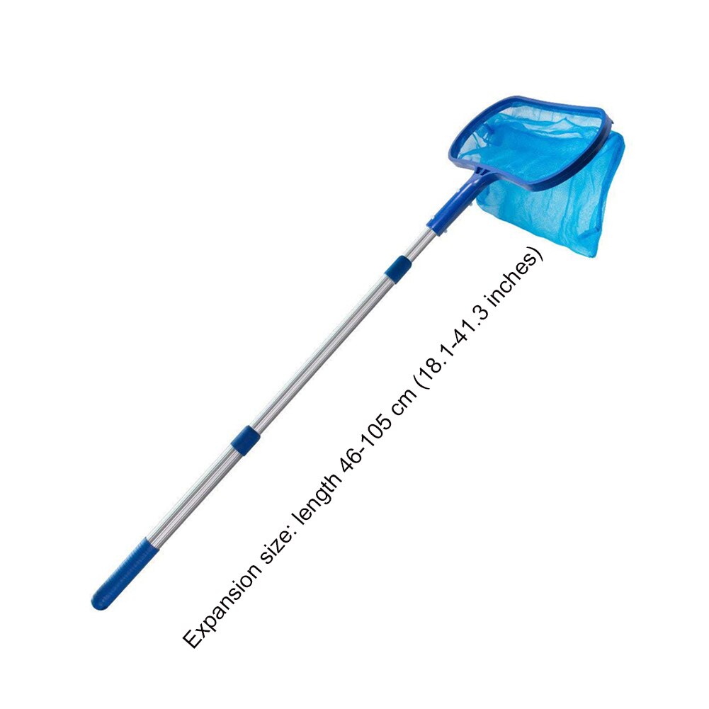 Swimming Pool Cleaning Net Leaf Rake Deep Bag Telescopic Skimmer Net Aquarium Rescue Pool Cleaning Mesh Tools Pool Accessories