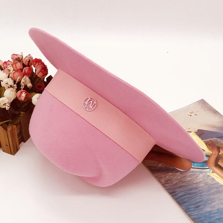 100% Wool hat pink Fedora Hats for women felt hats Popular women's hats cool nice beautiful wool hat for