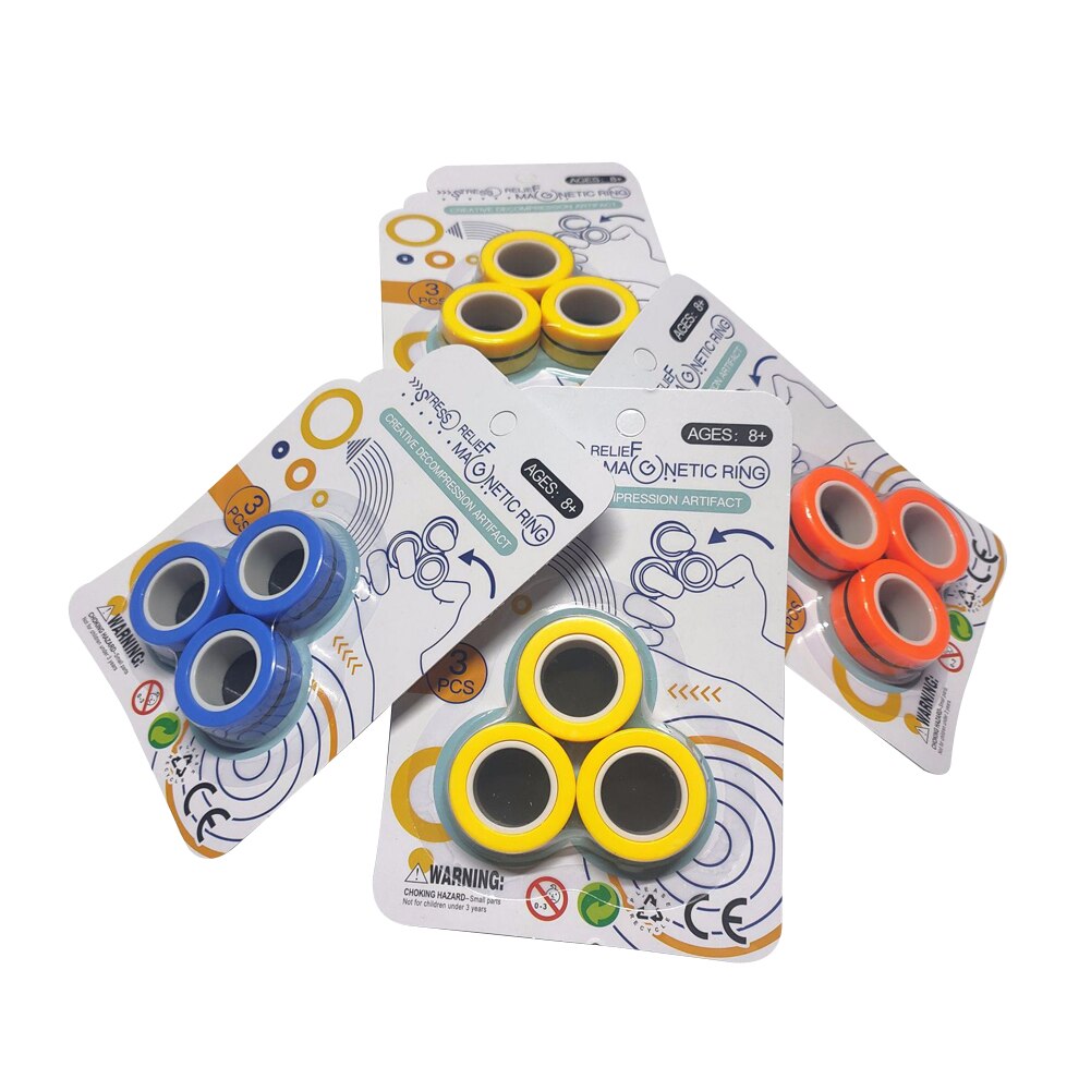 Magnetische Ring Magnetische Vinger Tip Speelgoed Stress Relief Finger Spel Voor Kinderen En Volwassenen