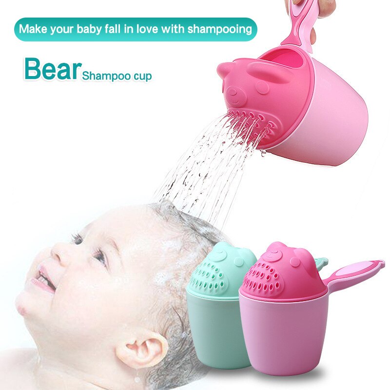 Baby Waggel Shampoo Cup Bad Caps Kids Bad Tool Leuke Cartoon Kinderen Baden Baby Douche Lepels Kind Wassen Hoofd Voor baby &#39;S