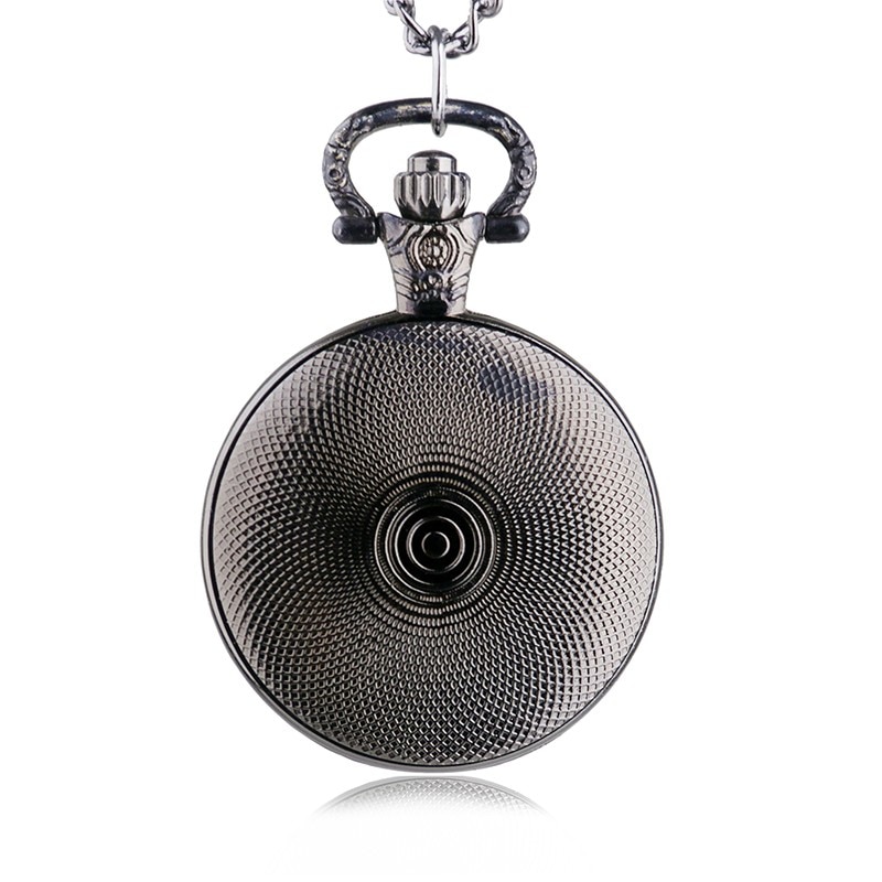Silver halsband varg fickur antik män kvinnor charm smycken hänge fob klocka bäst med kedja