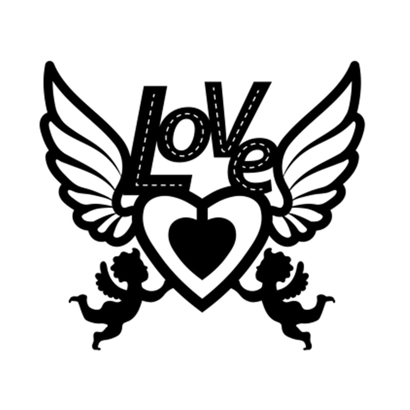 Eastshape Angel Heart Dies Love Metal Cutting Dies Dies for Scrapbooking Card Embossing Paper Template Stencil Die Cut