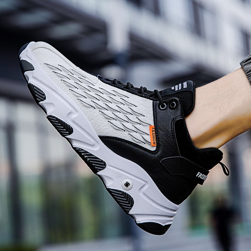 Daddy shoes grube podeszwy obuwie sportowe obuwie męskie białe szare oddychające wygodne adidasy buty męskie brezentowe buty